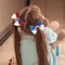 3Pcs 4th of July Hair Bow Clips Patriotic Glitter Hair Clips Red White Blue Bows Barrettes Sparkly Sequins bow Hairpin Independence Day Hair Accessories for Women Girl Memorial Party Decoration